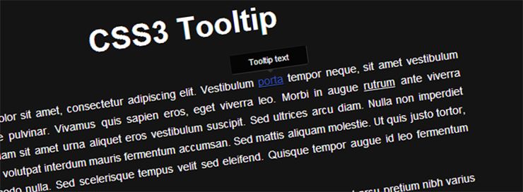 Tooltip   CSS3